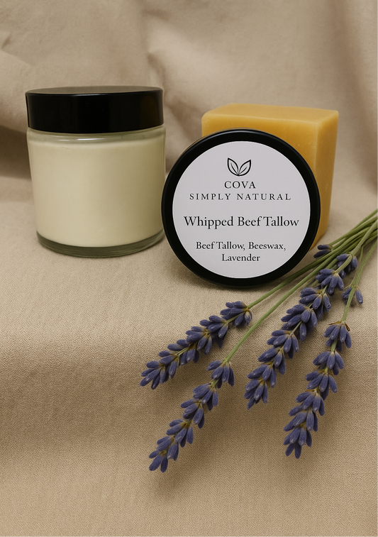 Whipped Beef Tallow, Beeswax & Lavender