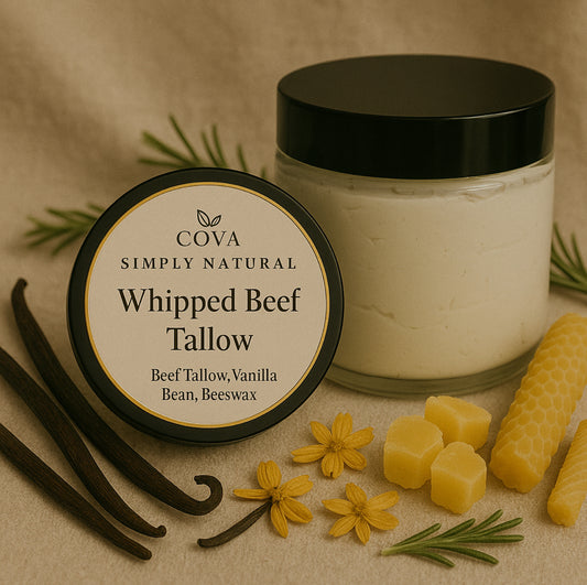 Travel Size Whipped Beef Tallow, Beeswax and Vanilla Beans